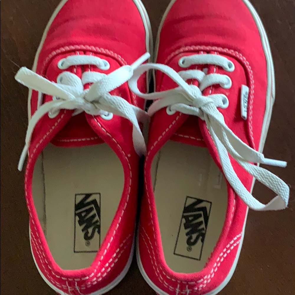 Red Vans - kids size 1.5.